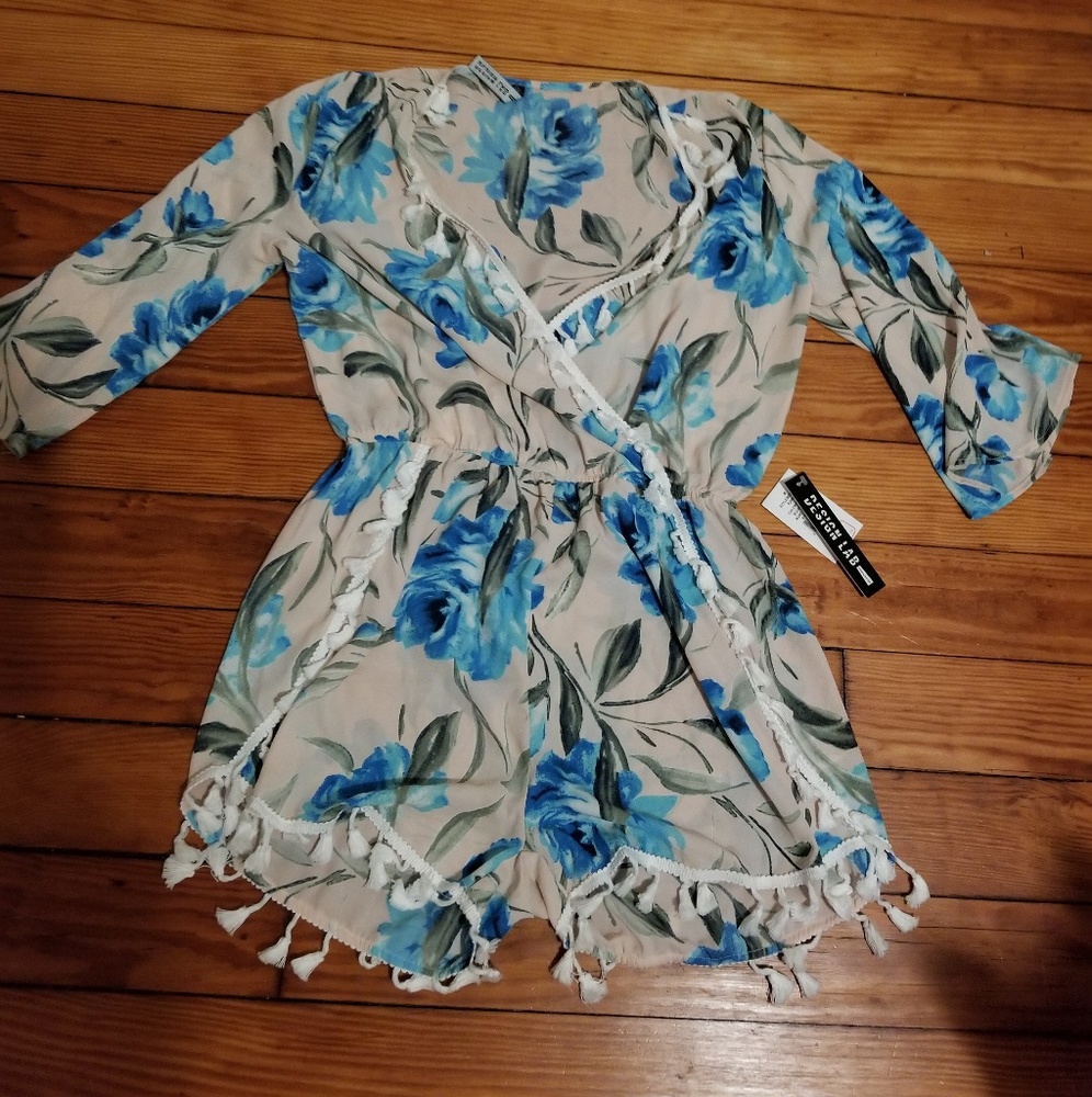 Design Lab Lord & Taylor Floral Romper